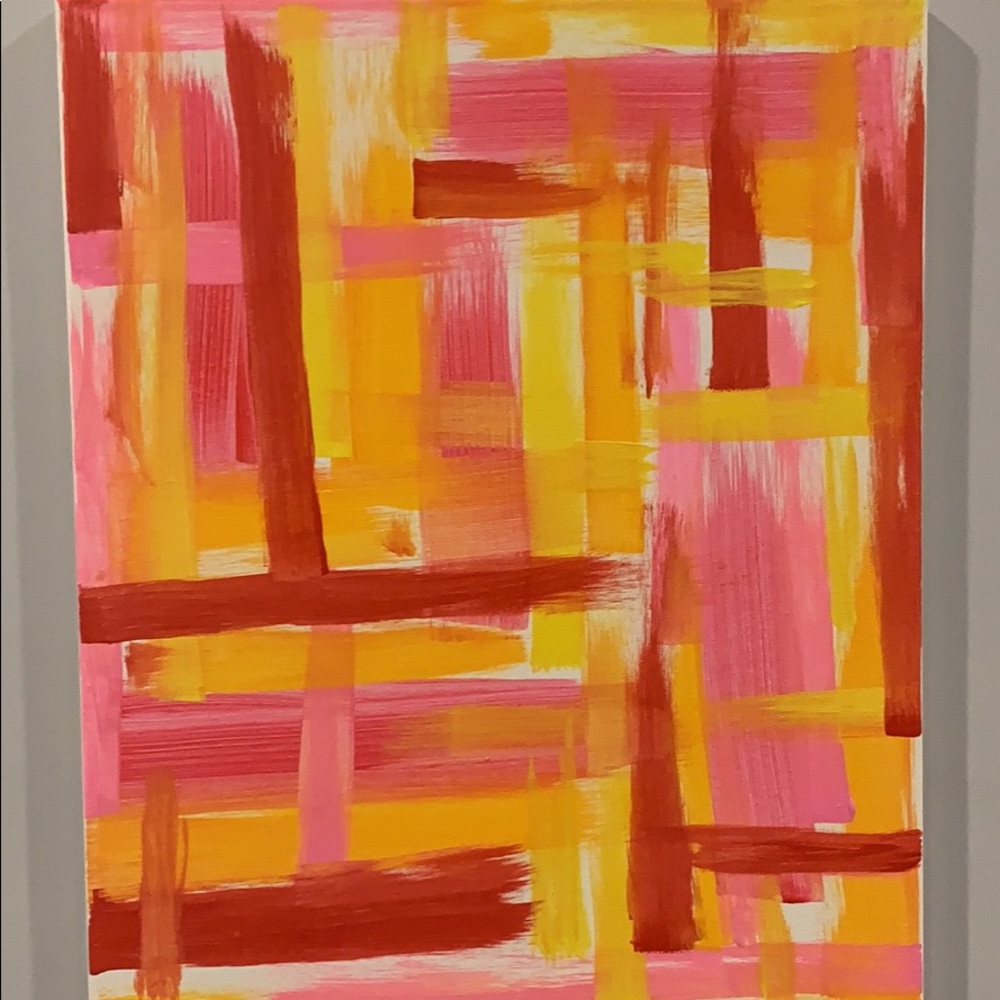 Handmade canvas abstract art